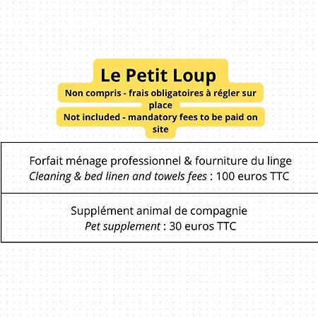 Le Petit Loup, Neuf Avec Jardin Apartment